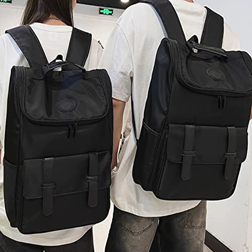 Sac d'école en nylon résistant à grande capacité et compartiments multiples