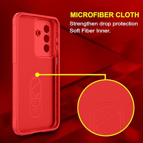 Image of Zapcase Back Case Cover for Samsung Galaxy A57 5G | Compatible for Samsung Galaxy A57 5G Back Cover | Liquid Silicon Magic Case with Camera Protection | Red