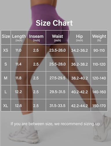 Image of VOYJOY Women Workout Impact Shorts 2.5 inch / 3.6 inch / 4.5 inch / 6 inch Scrunch Butt Booty | Tummy Control, High Waisted, Bike Short, Gentle Compression, for Women