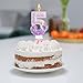 Panouo Pink Cat and Dog Paw Birthday Number Candles, Cupcake Decorations, Dog Theme Candles, Suitable for Party Celebrations, Birthday Decoration Supplies (Number 5)