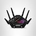ASUS ROG Rapture GT-BE98 PRO First Quad-Band WiFi 7 Gaming Router supports 320MHz, Dual 10G Port, Triple-level Game Acceleration, Mobile Game Mode, Subscription-Free Security, AiMesh, and VPN features