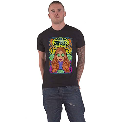 T-shirt The Zombies noir taille S pour homme avec logo officiel de la tournée américaine