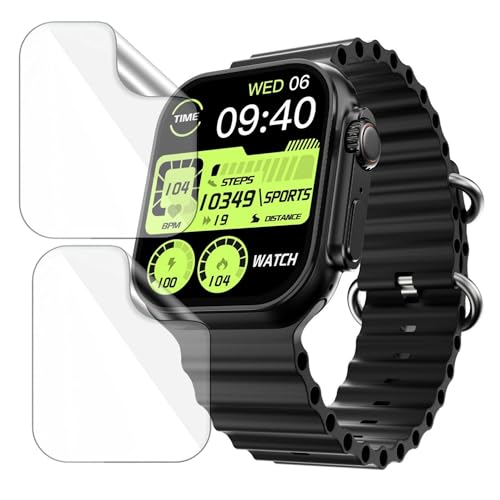 Image of 2 Pack| Smartwatch Screen Protector for Fire Boltt Dapper |2.15 inch| | Flexible TPU Film, 9H Scratch Resistant, Bubble Free Installation - Not a Tempered Glass