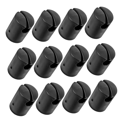Casquette de trampoline ifundom embout plastique noir pour protection tube filet de sécurité