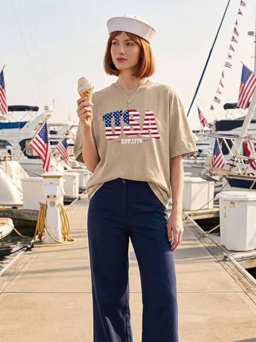 250 Anniversary USA Shirt Mens Oversized American Flag Tshirt 250th America Anniversary Tee 250 Years Acid Wash Patriotic Top — view 4