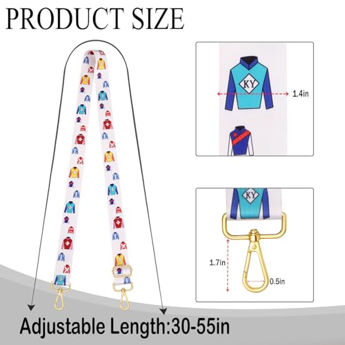 Image of Purse Strap Replacement Kentucky Derby Mother's Day Graduation Rainbow Pride Western Crossbody Shoulder Bag Straps