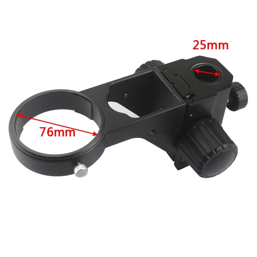 Soporte para Cabezal de Microscopio Estereoscópico, Brazo de Ajuste de Enfoque, Anillo de Microscopio, Soporte de Mandril, Diámetro 76 Mm, 25 Mm, Accesorios.