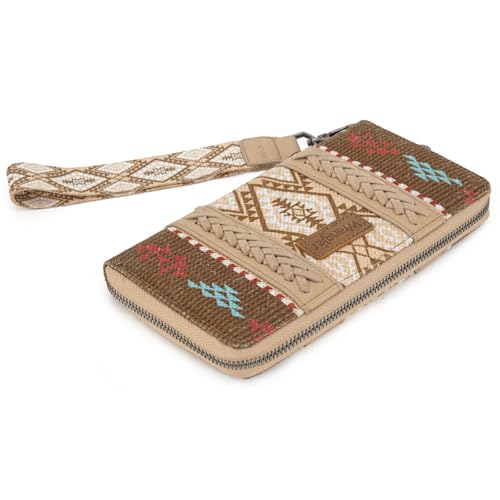 Image of X Wrangler Wristlet Western Wallet Boho Aztec Credit Card Holder for Women