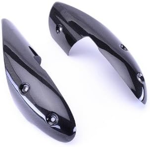 Bestem CBDU-1100-EHC Black Carbon Fiber Exhaust Covers for Ducati Monster 696 796 1100