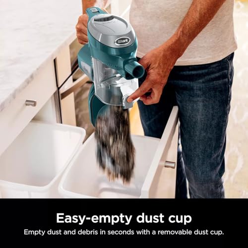 Image of Shark CS112 Rocket Corded Stick Vacuum, Lightweight, Bagless, for Carpet and Hard Floor Cleaning with Swivel Steering, Green (Renewed)