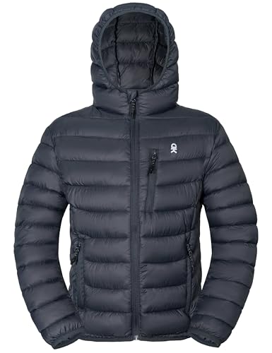 Little Donkey Andy Kids Girls Packable Hooded Puffer Jacket Children Lightweight Puffer Coat Winter 6-14Years