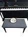 Qualitrusty Waterproof Piano Bench Cover - Perfect for Pets, Kids, Elderly, Weddings, Parties - Machine Washable, Elastic, Removable - Cleans Easily(Charcoal)