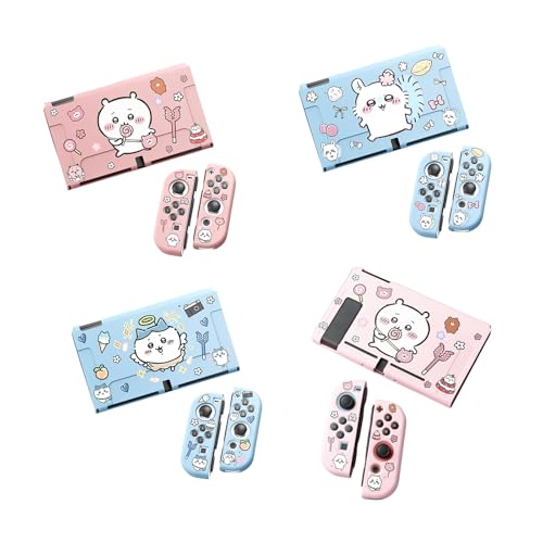 ちいかわ 周辺 Switch カバー OLED/NS カバー 分体式 保護 カバー 柔らかい殻 可愛い アニメ 記念品 全面保護 指紋防止 着脱簡単 薄型 軽量 傷防止 (NS,B) [並行輸入品]