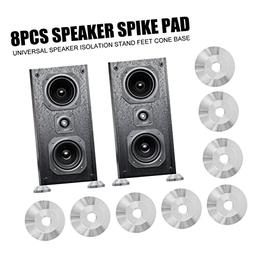 Isolation sonore de sol avec ce lot de 8 supports audio antidérapants chromés
