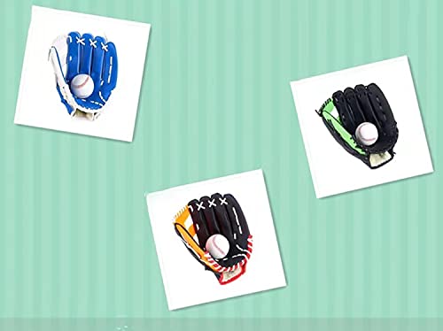 Zimuylop Teenager Baseball Gloves Softball Gloves/Infield Gloves Pu Leather Left Hand Gloves 10.5/11.5/12.5 [Right Hand Throwing] (Green, 11.5) #TOP5