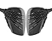 TOPCABIN 1 Pair Bicycle Mirror,Big View Bike Rear View Mirror Blindsight Multi Angle Adjustable Bike Mirror Billet Aluminum Chrome Plated Outside Skull Claw Style Also suitable for motorcycle mirror