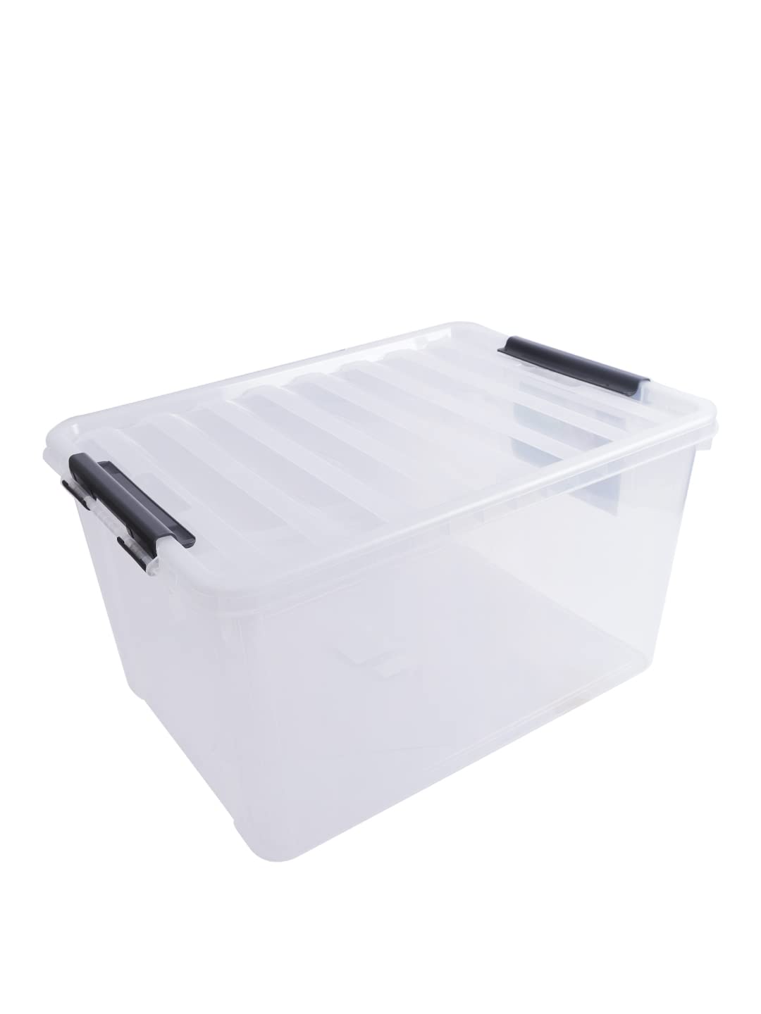 Lock & Lock Inplus Easy Clip Storage Box, 40 L, Transparent, Plastic