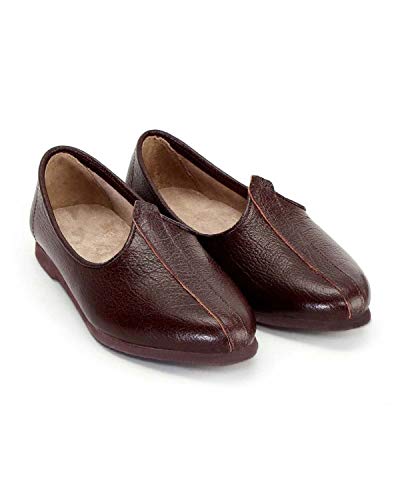 Punjabi Jutti Store Brown Leather Jalsa 