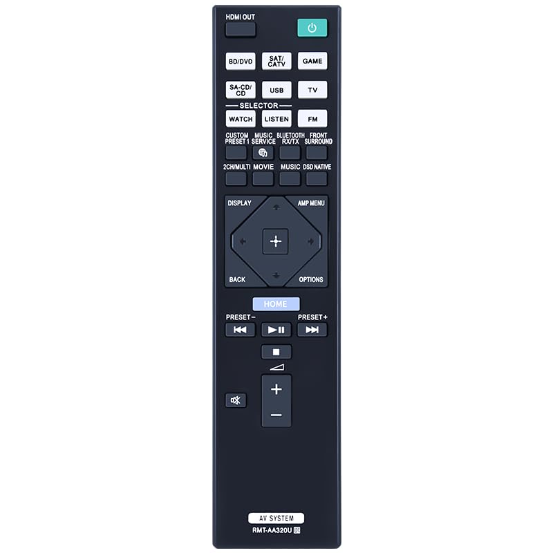 Télécommande RMT-AA320U pour récepteur AV Sony STR-DN1080 et STR-ZA810ES
