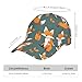 Yellow Fox Baseball Cap Adjustable Size for Running Workouts and Outdoor Activities All Seasons