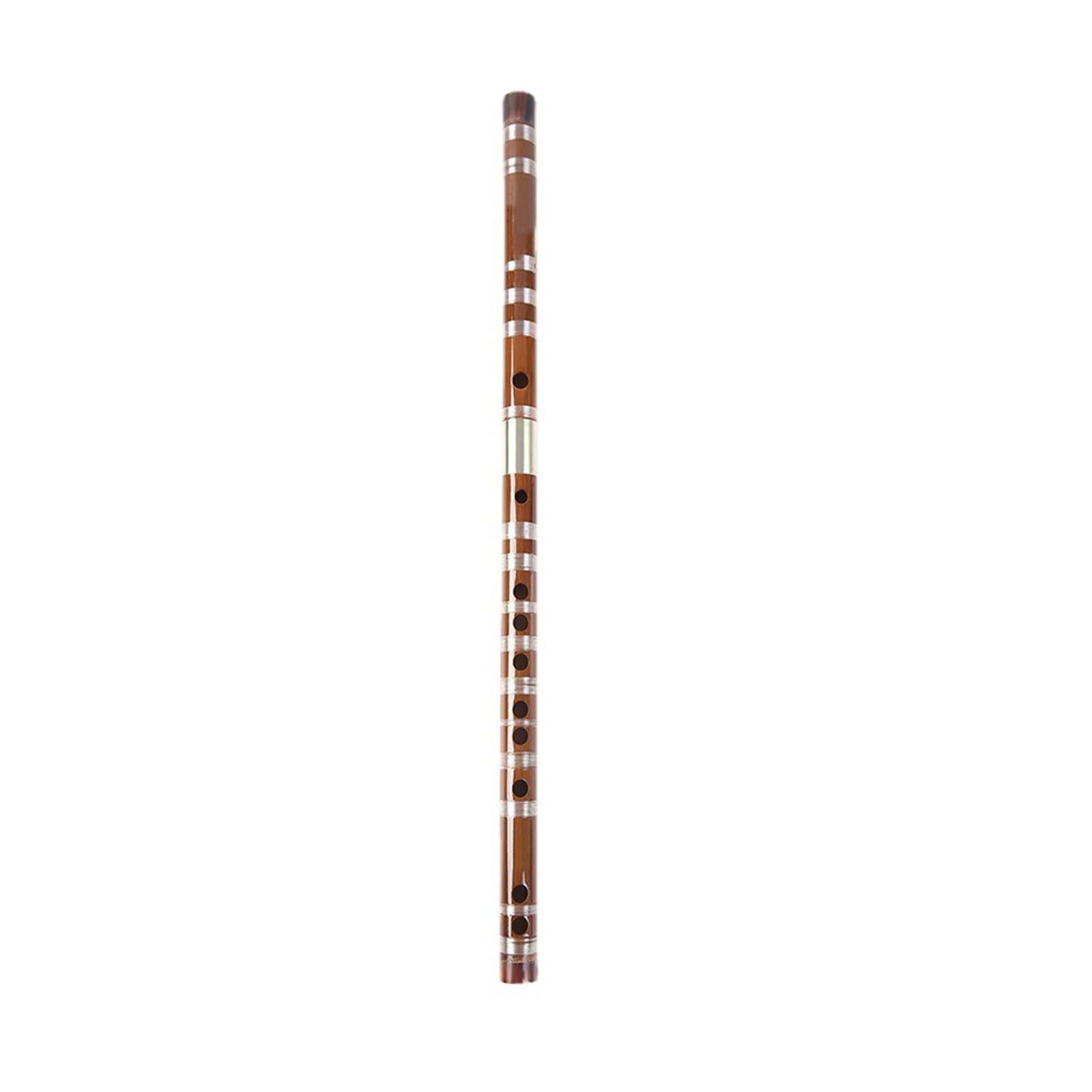 bambusowy flet Podwójnie Włożony Gorzki Bambusowy Flet Początkujący Flet Do Nauki Gorzki Bambusowy Flet Instrument Muzyczny Flet Wejściowy (Color : C)