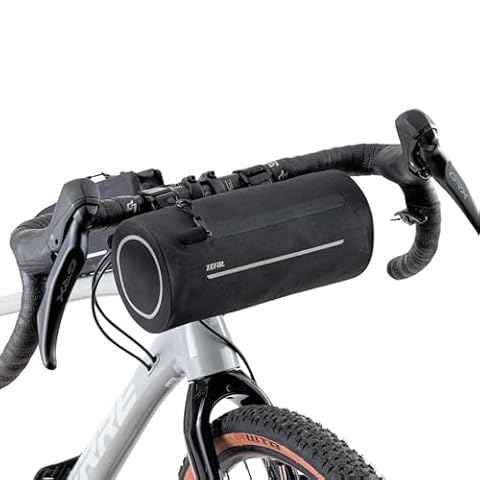 ZEFAL Z Adventure F2 torba na kierownicę rowerową, kompaktowa, lekka i wodoodporna, uniwersalny montaż na kierownicy, czarna, 2,5 l