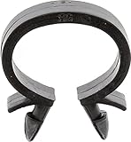 Agrafe Oméga Fixation Faisceau de Câblage pour Véhicules Renault/Peugeot/Citroën/Fiat, 17mm Diamètre, Lot de 25, Noire