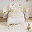 White Boucle With Drawer