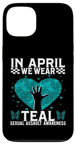 In April We Wear Teal Sexual Assault Awareness Gifts Women �X�}�z�P�[�X iPhone 13 �p