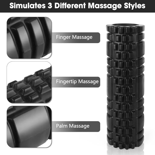 Rouleau de Massage, Rouleau Massage Foam Roller, Rouleau Massage Dos pour Massage Profond des Muscles, 30 x 8cm – Image 4