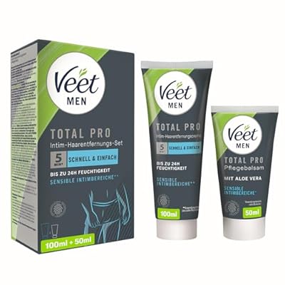 Veet Men Intim-Haarentfernungs-Set Enthaarungscreme