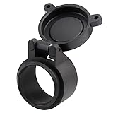 Material: Plástico. SLOYCA Cubierta de Lente for mira de Rifle de 25,4-69MM, Tapa de protección de Resorte rápido abatible hacia Arriba, Tapa de Lente de Objetivo, Calibre Airsoft HT37-0043, 1 ud. (Color : 50mm)
