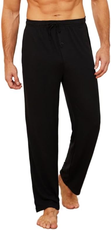 U2SKIIN Mens Ultra Soft Pajama Pants, Stretch Sleep Pant with Pockets Lightweight & Cozy Lounge Pj Bottoms for Men