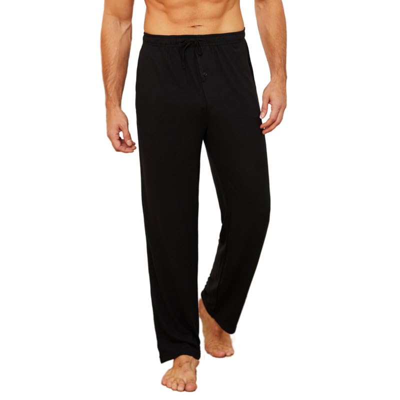 U2SKIIN Mens Ultra Soft Pajama Pants, Stretch Sleep Pant with Pockets Lightweight & Cozy Lounge Pj Bottoms for Men