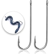 Amazon | バス釣り用フックライトワイヤー釣り針 ストレートワーム