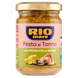 Rio Mare - Pesto al Tonno con Pistacchi e Limone, Certificato MSC, senza Conservanti, 1 Vasetto da 130 gr