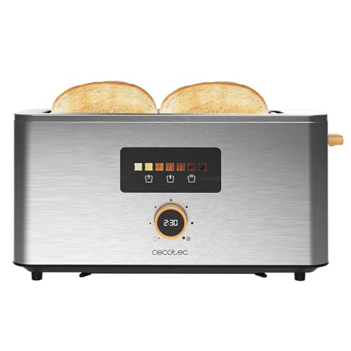 Grille-Pain Vertical Cecotec Touch&Toast Extra – 1000 W, Fente Longue 3,5 cm - vue 3