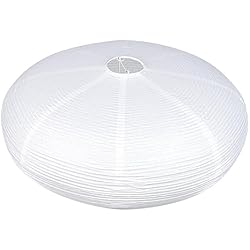 Lamparas Papel Conforama DOITOOL Linterna De Papel Blanco Pantalla De Lámpara De Papel Japonesa Lámpara De Techo Para Sala De Estar Decoración De Cafetería Color Beige 50X50cm