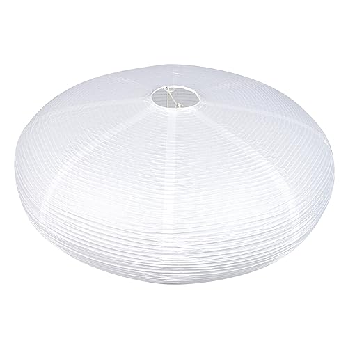 minkissy Japanischer Papierlampenschirm Weiß 20X20X8 Zoll Reispapier Deckenleuchte Lampenschirm Für Wohnzimmer Schlafzimmer Heimbeleuchtung