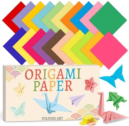 230 Sheets Origami Paper, 20 Colors Origami Paper 6×6 for Scrapbook Decor, Double Sided Color Colored Easy Folding Crafts for Kids Ages 5-8 8-12, DIY Arts Crafts for Beginners