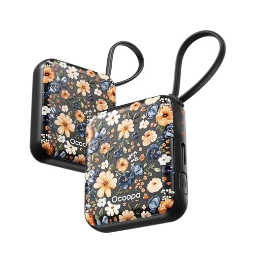 Ocoopa Hand Warmers Rechargeable UT5 Nano – Slim Electric Pocket Heater, Smart Temp Control, 14Hrs Battery, UL Safety, Artists in Bloom Design, Practical Gifts for Women, Christmas, Outdoor,