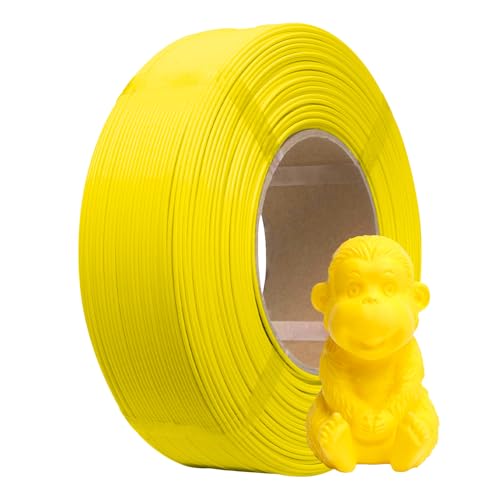 Image of eSUN PLA+ Refilament 1.75mm, 3D Printer Refill PLA Plus, Dimensional Accuracy + /- 0.03mm, 1KG Spoolless 3D Printing Filament for 3D Printers, Yellow