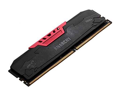 Image of PNY Anarchy 4GB DDR4 2400MHz (PC4-19200) CL15 Desktop Memory (RED) - MD4GSD4240015AR