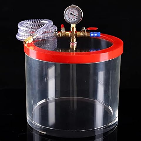 3 Gallon Acrylic Vacuum Chamber Acrylic Clear Perfect for Stabilizing Wood, Degassing Silicones, Epoxie Cover