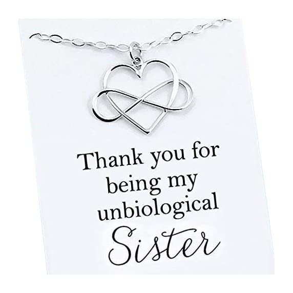 Unbiological Sister Gifts â€¢ Sisters Jewelry â€¢ Gifts for Best Friend â€¢ Christmas Gifts for Women â€¢ Sterling Silver Necklaces for 2 3 4 â€¢ Unbiological Sister Necklace â€¢ Birthday Gift â€¢ Thank You Gifts