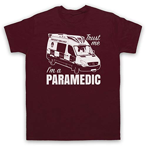 T-Shirt Homme Croyez-Moi Je suis Ambulancier en Coton Noir
