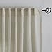 132 Inch Length Real Flax Linen Curtains for High Ceiling Villa Living Room -2 Panels Hanging Back Tab Hooks Pleated Privacy Non See Through 11FT Extra Long Vintage Curtains for Hote Window,Beige Tan