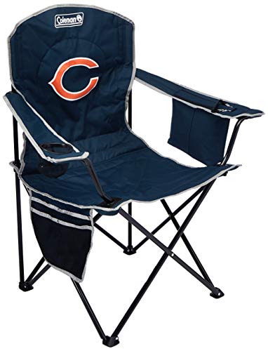 Coleman NFL Cooler Quad Folding Tailgating & Camping Chair with Built in Cooler and Carrying Case, Chicago Bears
