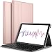 Produktbild IVSO Tastatur Hülle für Huawei MediaPad M5 10.8, [QWERTZ Deutsches Layout] Keyboard Case, SmartShell Tastatur für Huawei MediaPad M5 10.8 Pro / M5 10.8 Zoll 2018 Modell, Rosegold