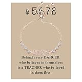 MAOFAED Dance Teacher Gift Behind Every Dancer Who Believes In Themselves Is A Teacher Who Believed In Them First (5678 card br)